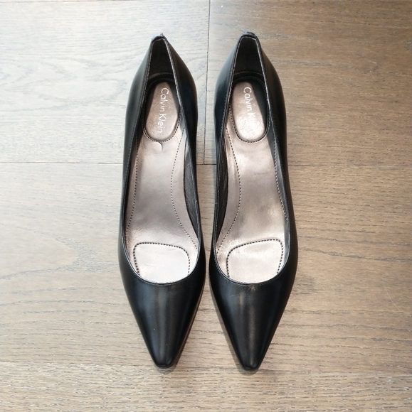 Black Heels - Calvin Klein Diema, Sizes 6.5 - NWOB - Picture 2 of 10